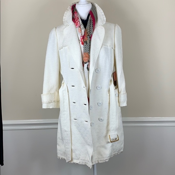 Juicy Couture Jackets & Blazers - 💃🏽Sold💃🏽 White Trench Coat sz L